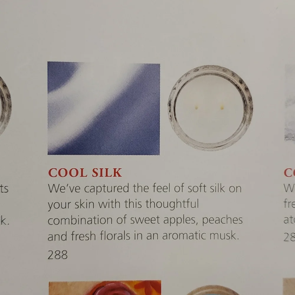 COOL SILK, PURE LINEN specialty candle set‎ from Gold Canyon, 5.5 oz ea